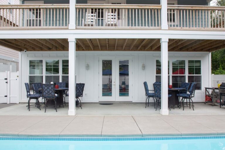 Enjoy the picturesque back view of our Atlantic Beach vacation rental property